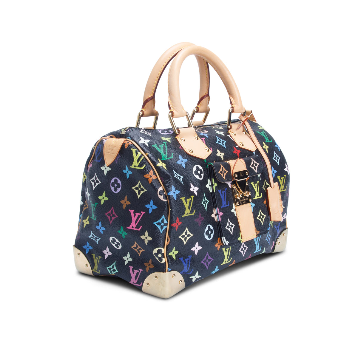 Louis Vuitton Black Monogram Multicolore Speedy 30