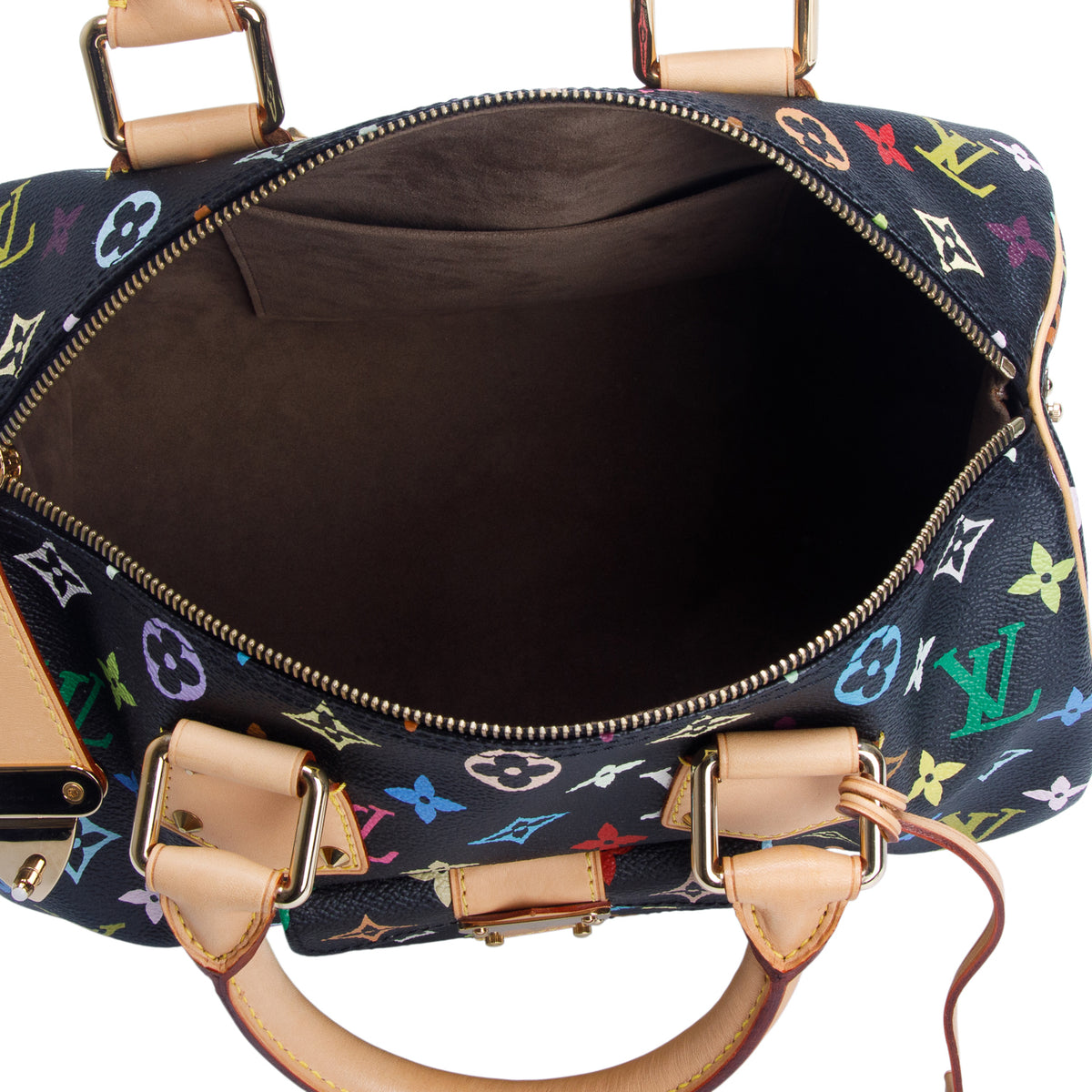 Louis Vuitton Black Monogram Multicolore Speedy 30