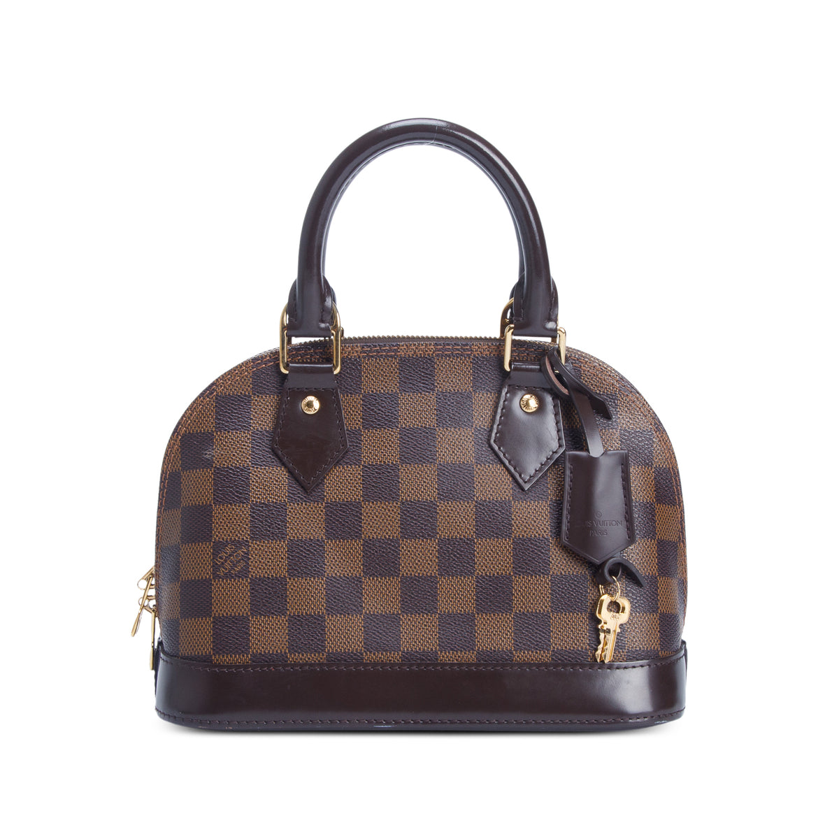 Louis Vuitton Damier Ebene Alma BB w/ Strap & Receipt