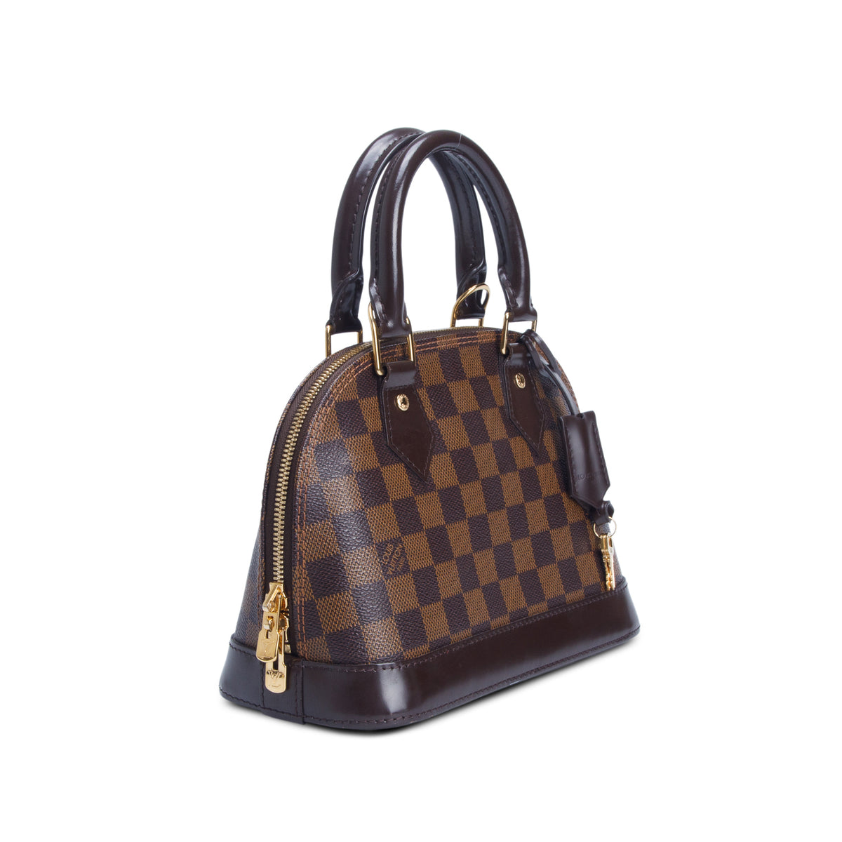 Louis Vuitton Damier Ebene Alma BB w/ Strap & Receipt