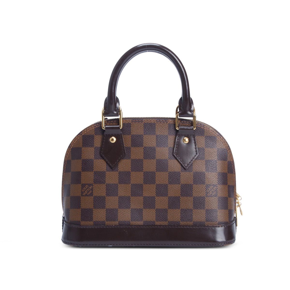 Louis Vuitton Damier Ebene Alma BB w/ Strap & Receipt