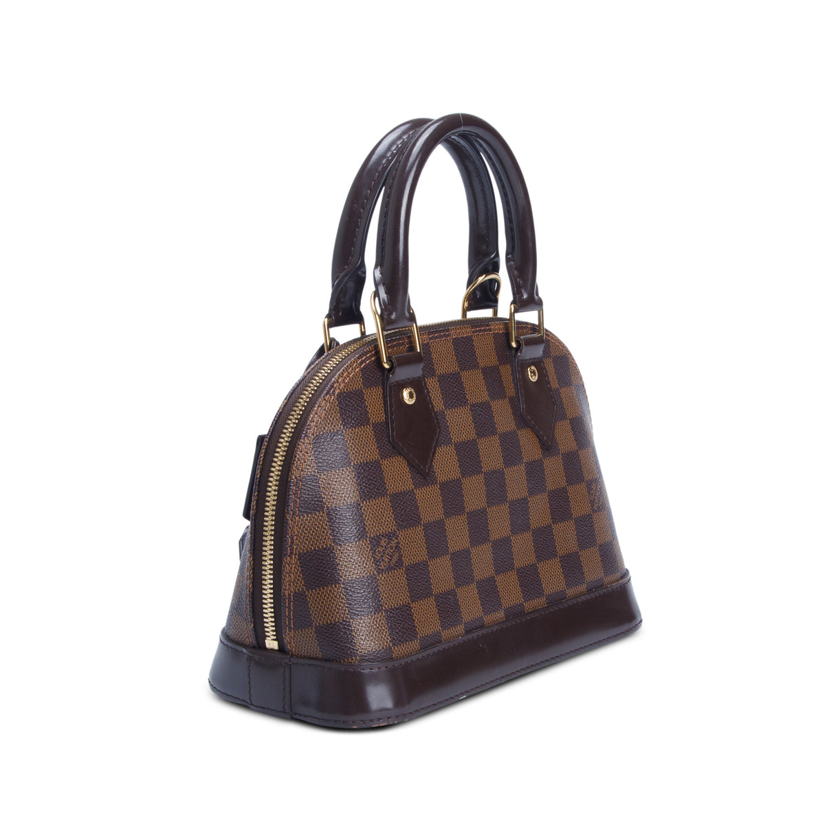 Louis Vuitton Damier Ebene Alma BB w/ Strap & Receipt