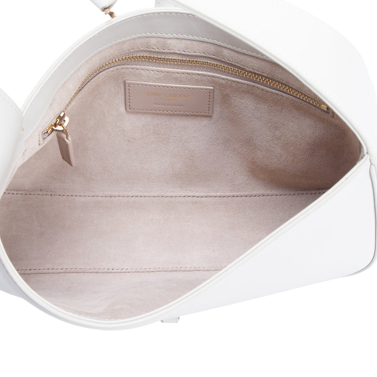 Saint Laurent 2023 Grey Smooth Calfskin Le 5 a 7 Hobo