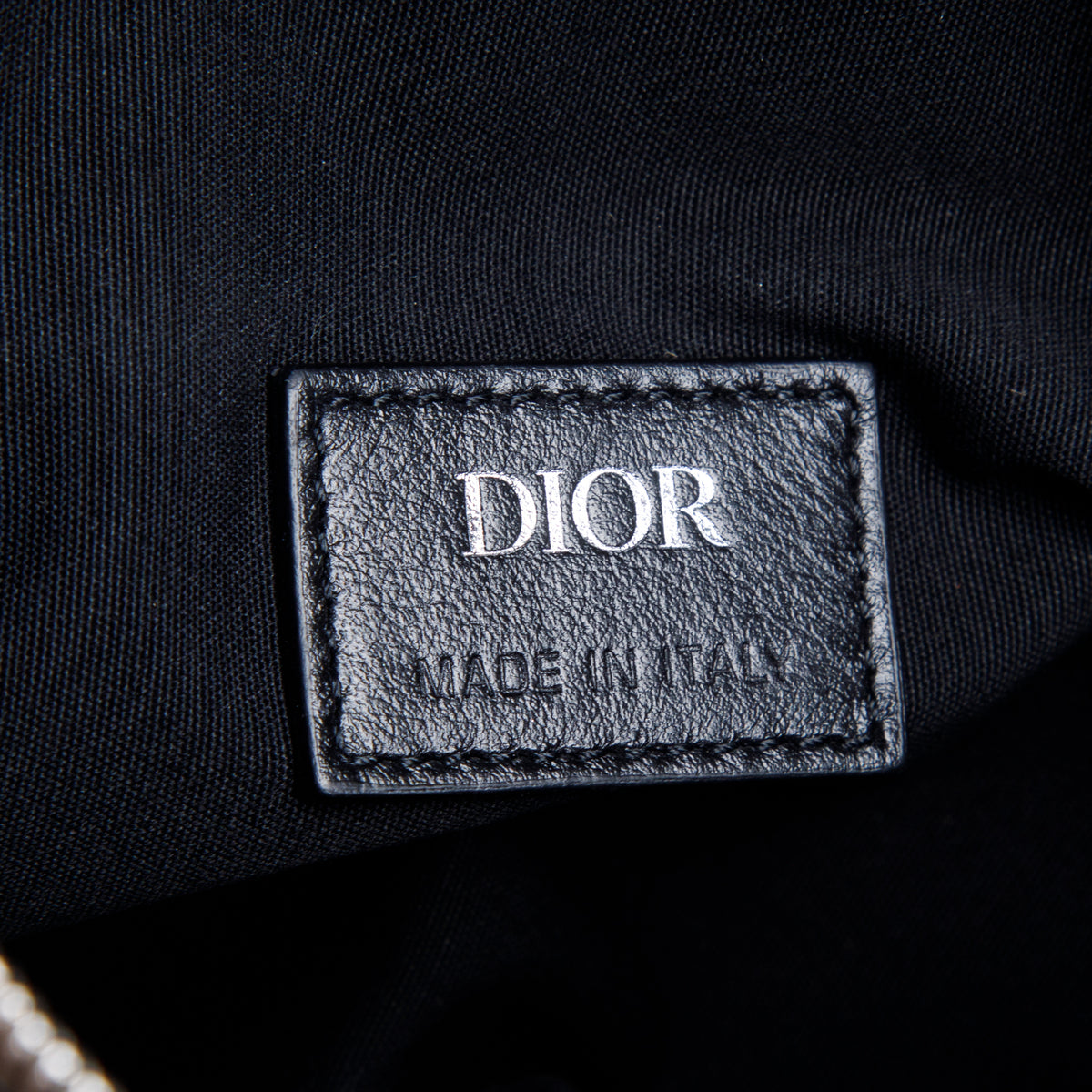 Christian Dior 2021 Calfskin Perforated Oblique Galaxy Saddle Bag w/ Authenticity Card