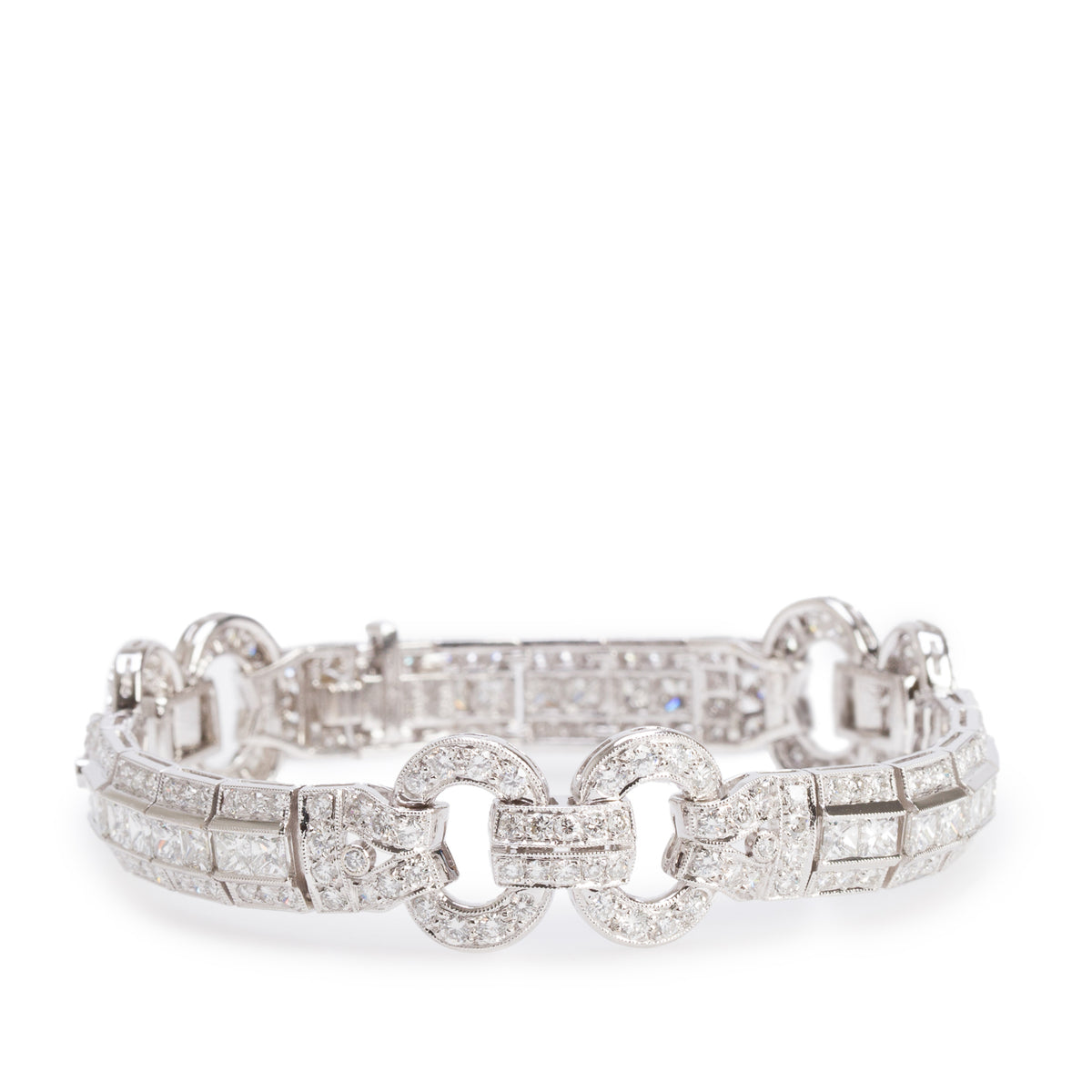 18k White Gold 8.13 tcw. Diamond Bracelet