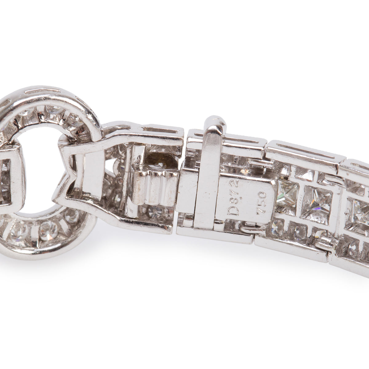 18k White Gold 8.13 tcw. Diamond Bracelet