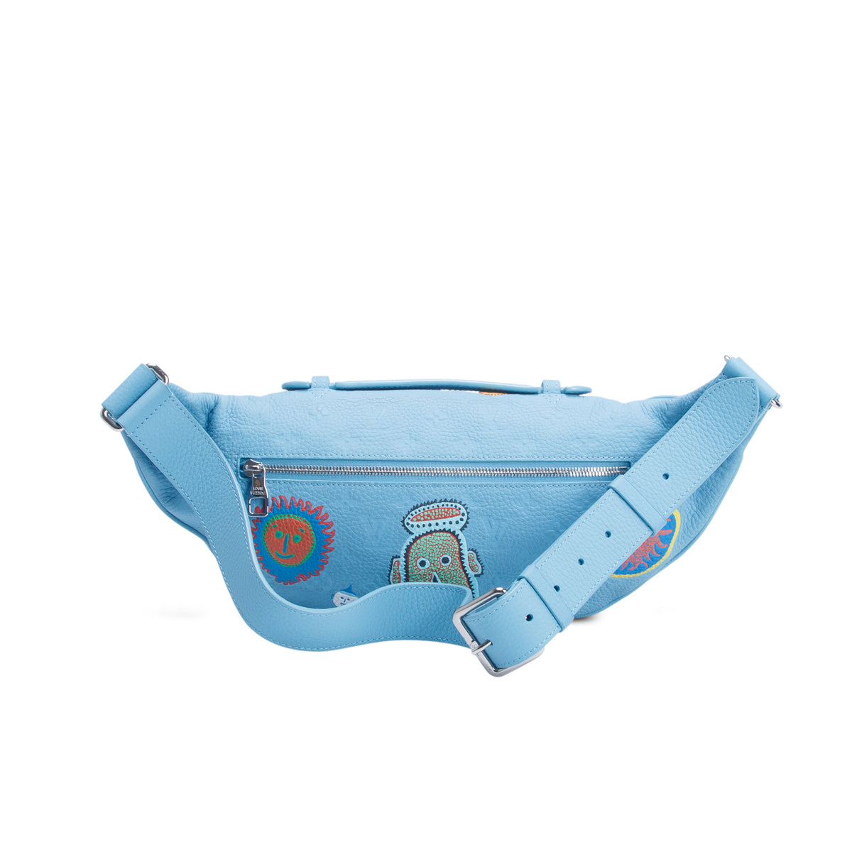 Louis Vuitton 2023 LV X YK Blue Taurillon Monogram Bumbag