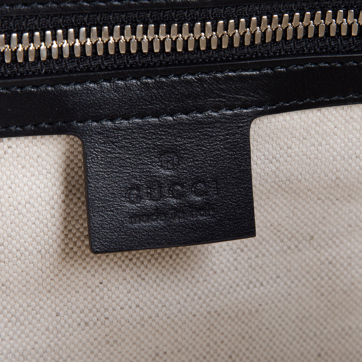 Gucci Black Calfskin GG Tennis Embossed Square Messenger Bag