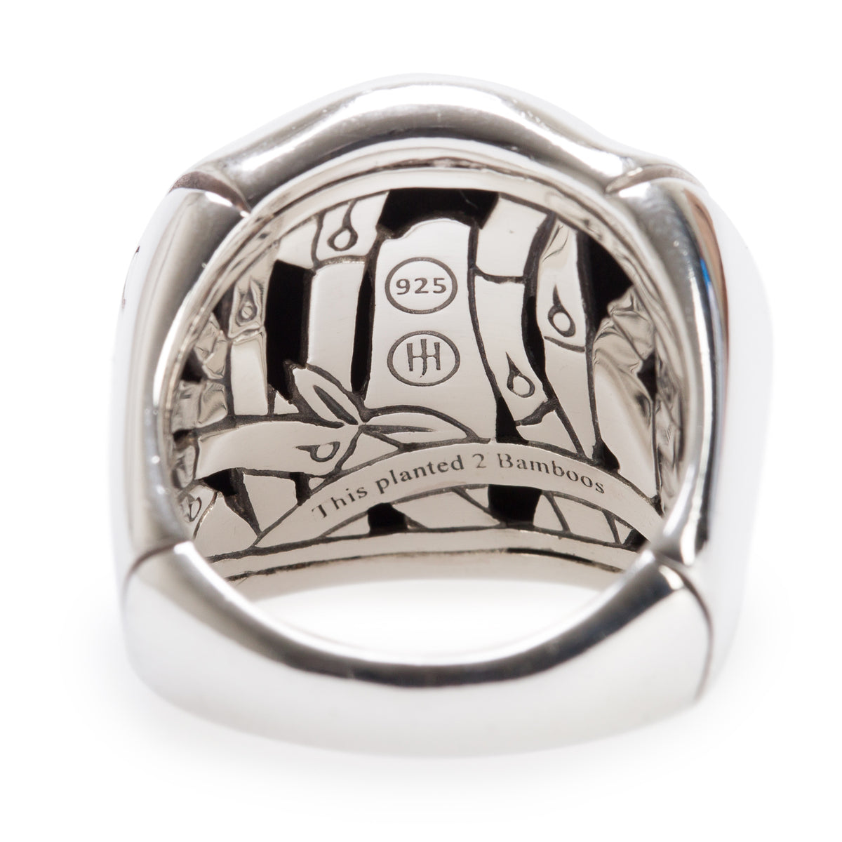 John Hardy Sterling Silver Bamboo Dome Ring, Size 7.25