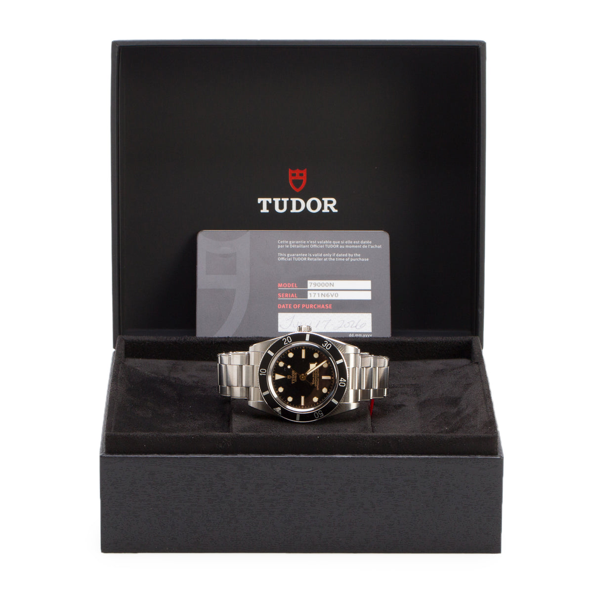 Tudor 2026 Stainless Steel Black Bay Fifty Four 37 MM Automatic Watch Black Dial 79000N w/ Box & Papers
