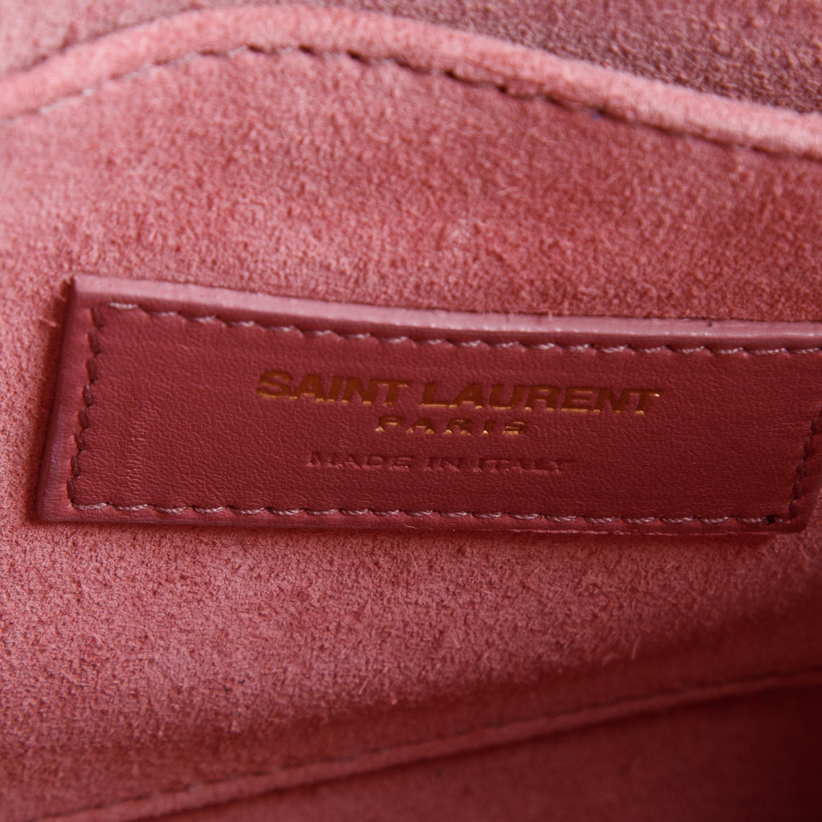 Saint Laurent Pink Smooth Calfskin Leather Nano Sac De Jour w/ Strap