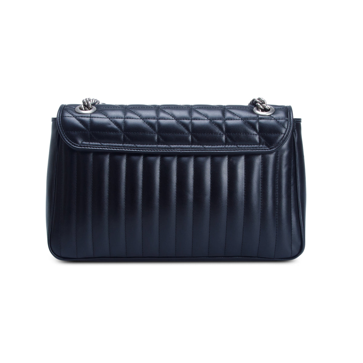 Gucci Black GG Marmont Matelasse Medium Shoulder Bag w/ Box