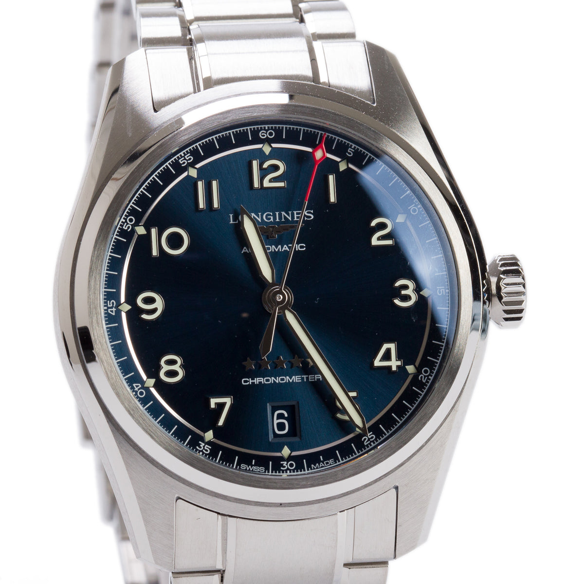 Longines 2026 Stainless Steel Spirit 37 MM Automatic Watch Blue Dial w/ Box & Papers