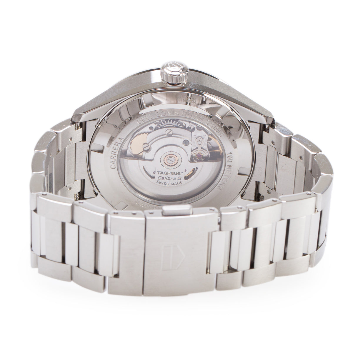 Tag Heuer 2023 Stainless Steel Carrera Day-Date 41 MM Automatic Watch Black Dial WBN2013 w/ Box & Papers