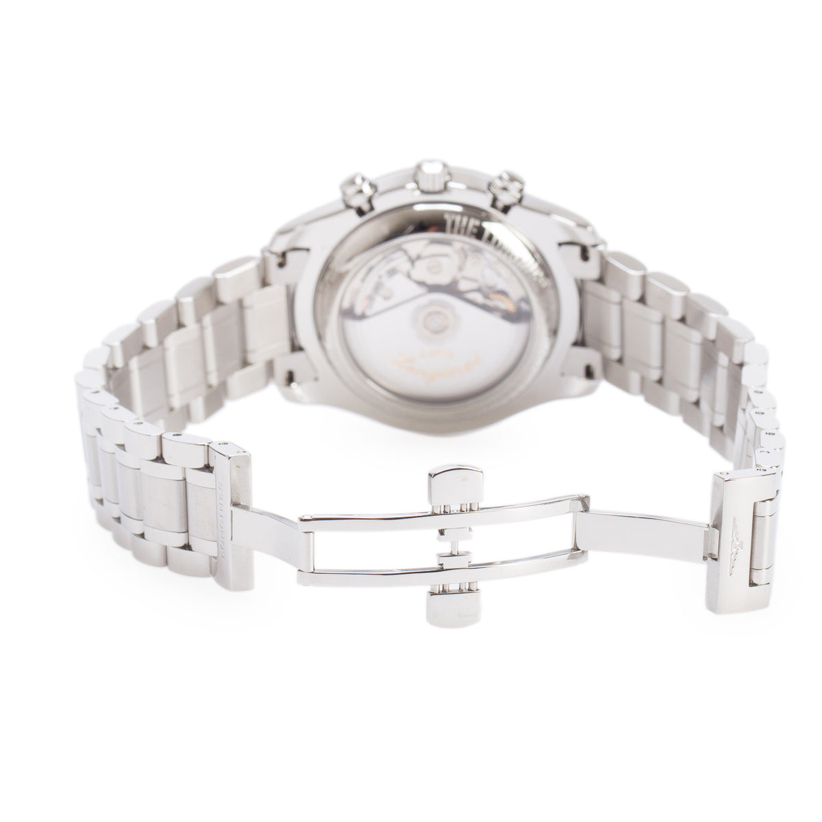 Longines Stainless Steel Master Collection 40 MM Automatic Moonphase Chronograph Watch Silver Dial w/ Box & Papers