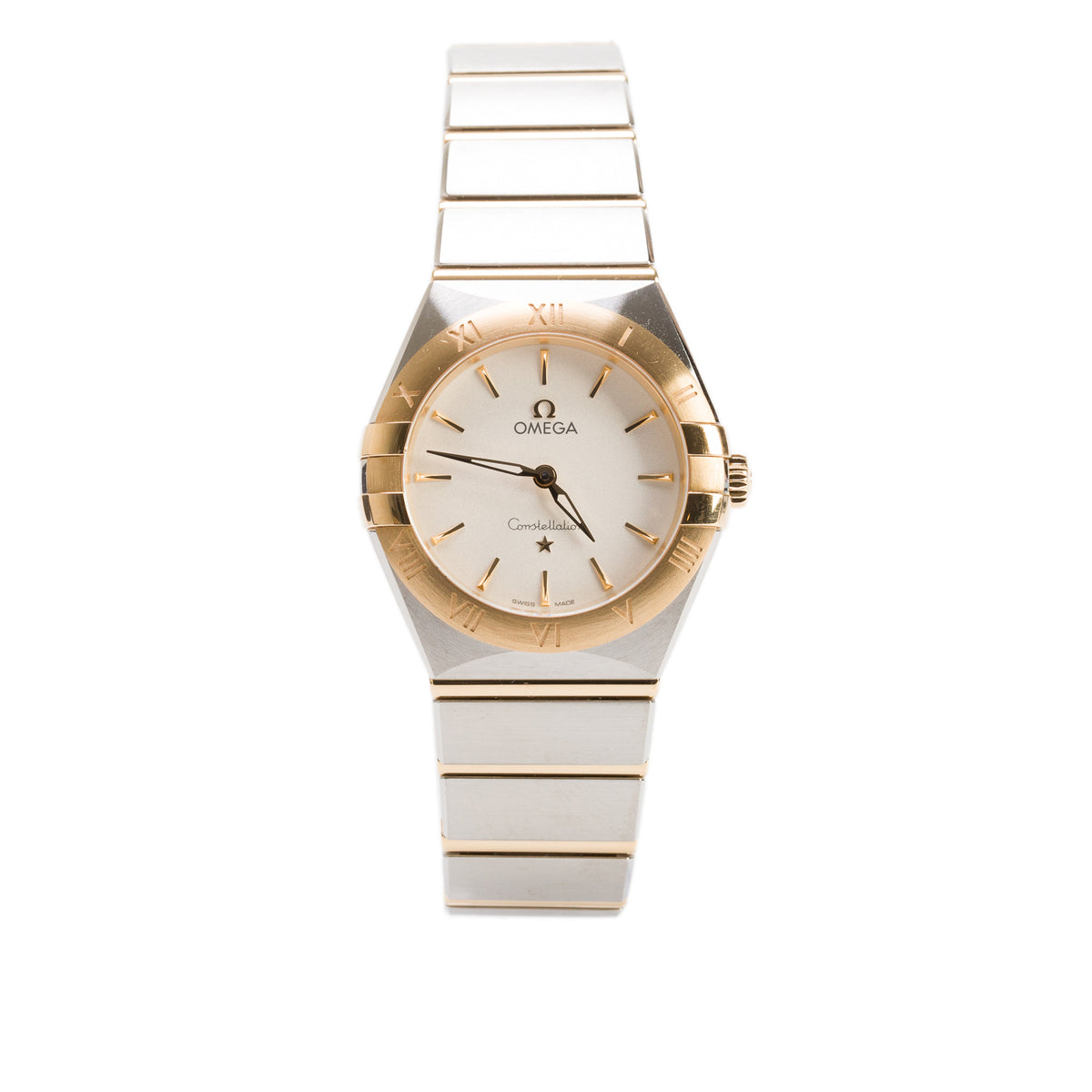 Omega 2025 Stainless Steel & 18k Yellow Gold Constellation 28 MM Quartz Watch Silver Dial w/ Box & Papers