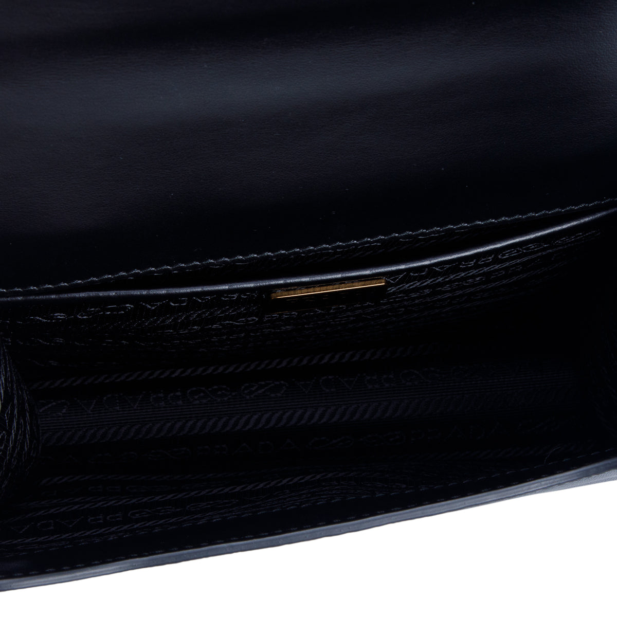 Prada Black Saffiano Lux Chain Shoulder Bag w/ Authenticity Card