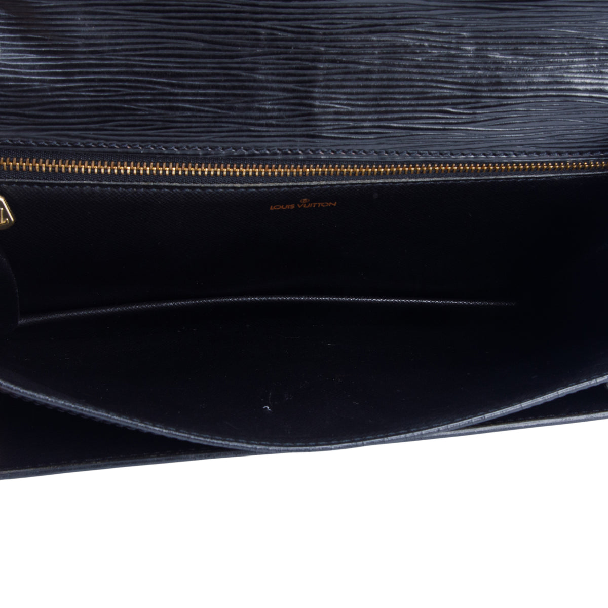 Louis Vuitton Vintage Black Epi Leather Dragonne Wristlet Clutch