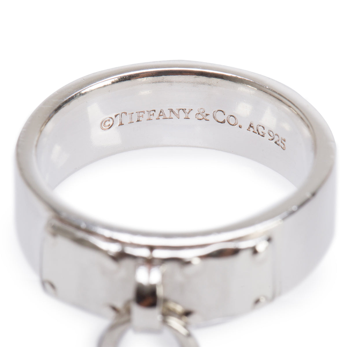 Tiffany & Co. Return to Tiffany Love Lock Ring, Size 8