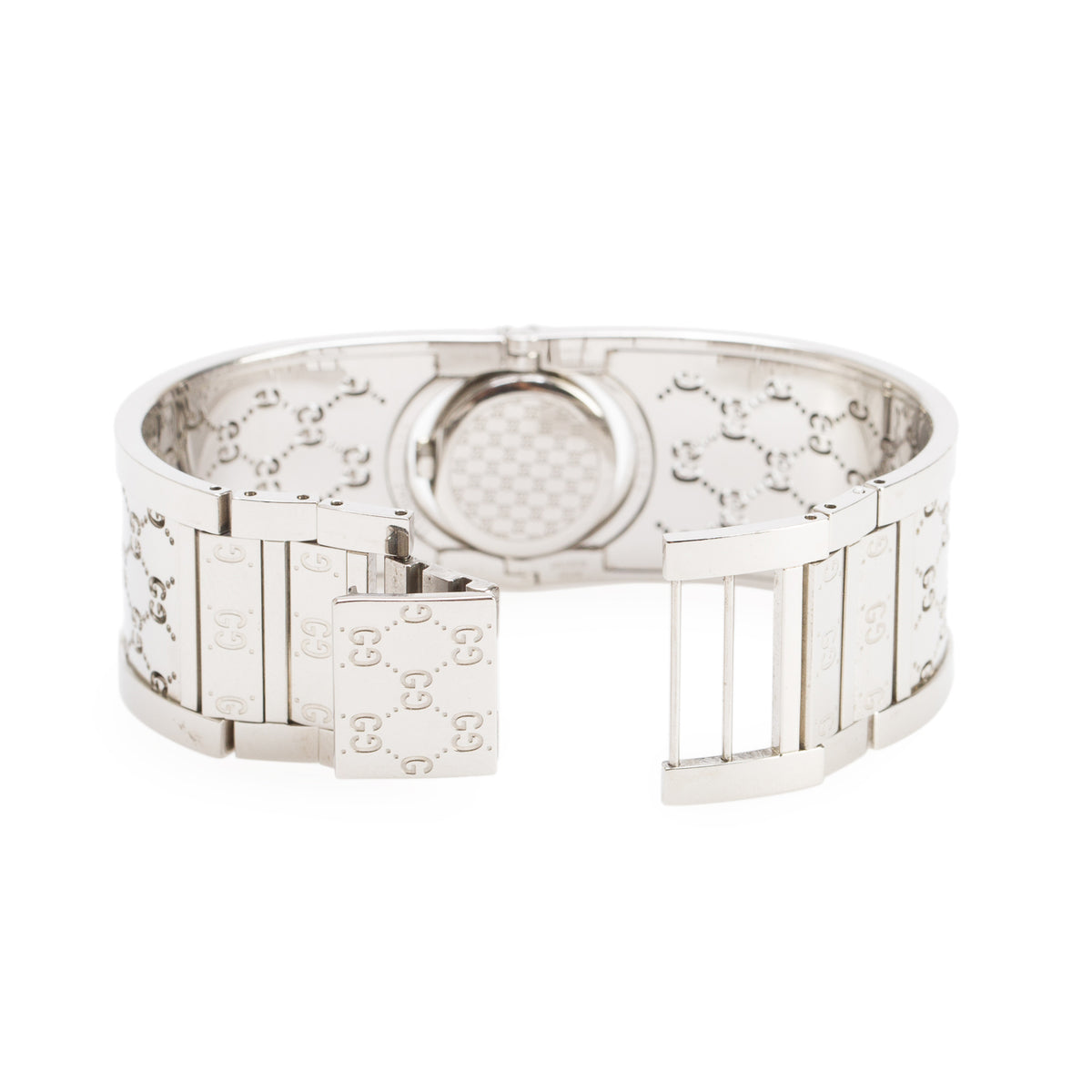 Gucci Stainless Steel Twirl Quartz Watch Brown Dial
