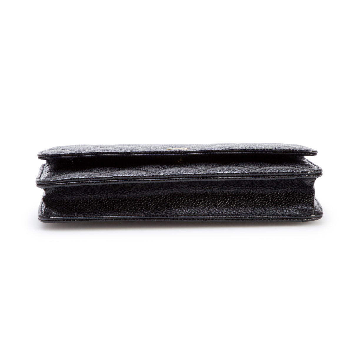 Chanel Black Caviar Quilted Classic Wallet on Chain w/ Box & Authenticity Card