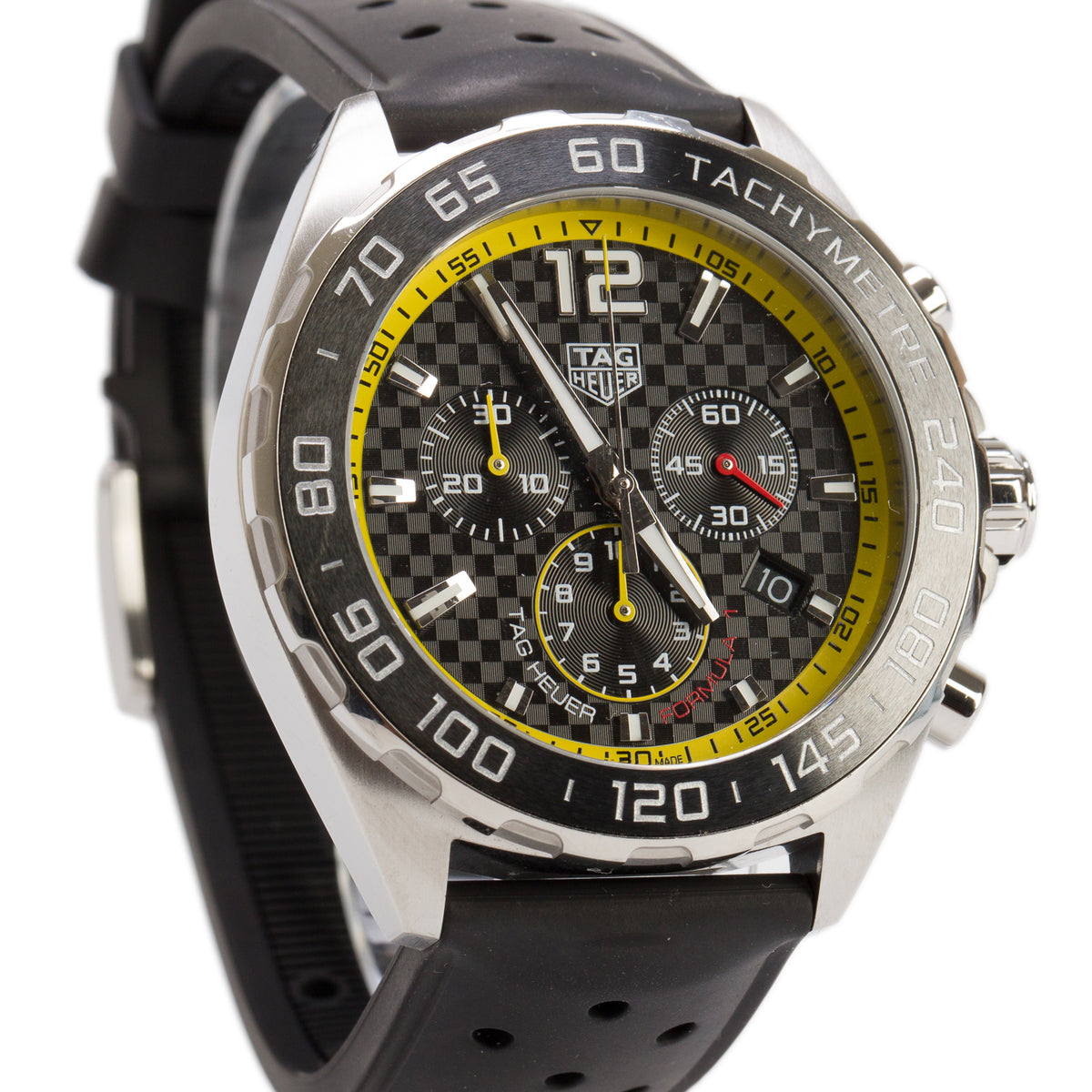 Tag Heuer Stainless Steel Formula 1 Chronograph 43 MM Quartz Watch CAZ101AC w/ Box & Papers