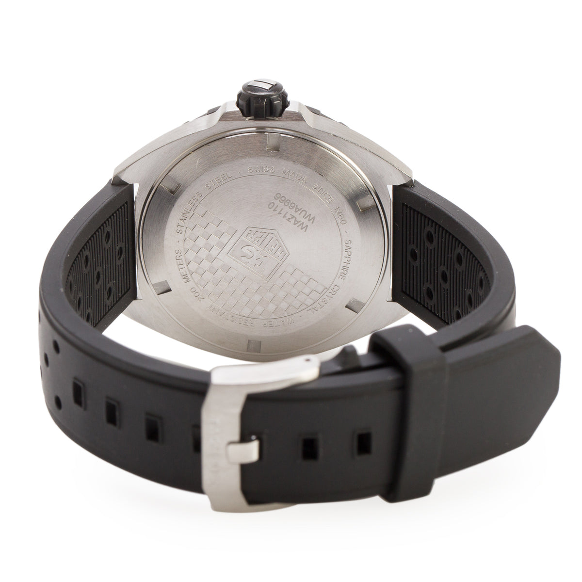 Tag Heuer Stainless Steel Formula 1 41 MM Quartz Watch Black Dial WAZ1110