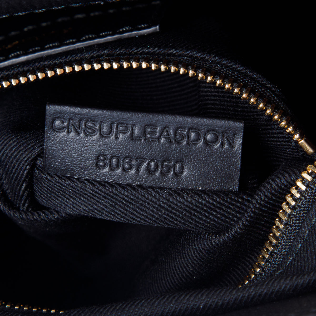 Burberry Black Grainy Calfskin House Check Baby Banner Tote w/ Box & Strap