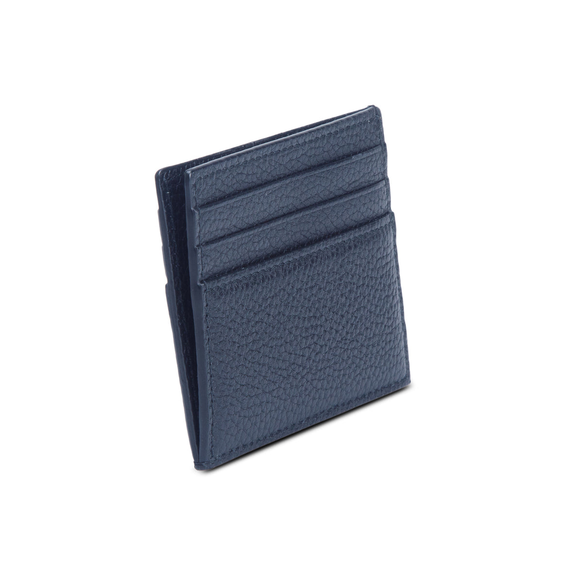 Gucci Black Grained Leather Logo Card Holder w/ Box