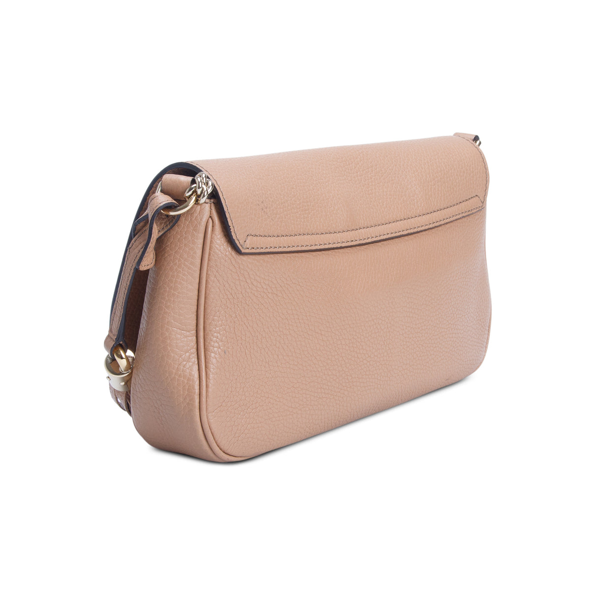 Gucci Brown Leather Medium Soho Flap Crossbody Bag