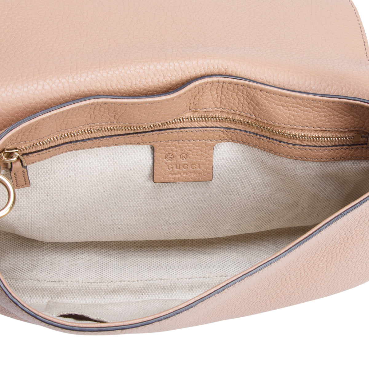 Gucci Brown Leather Medium Soho Flap Crossbody Bag
