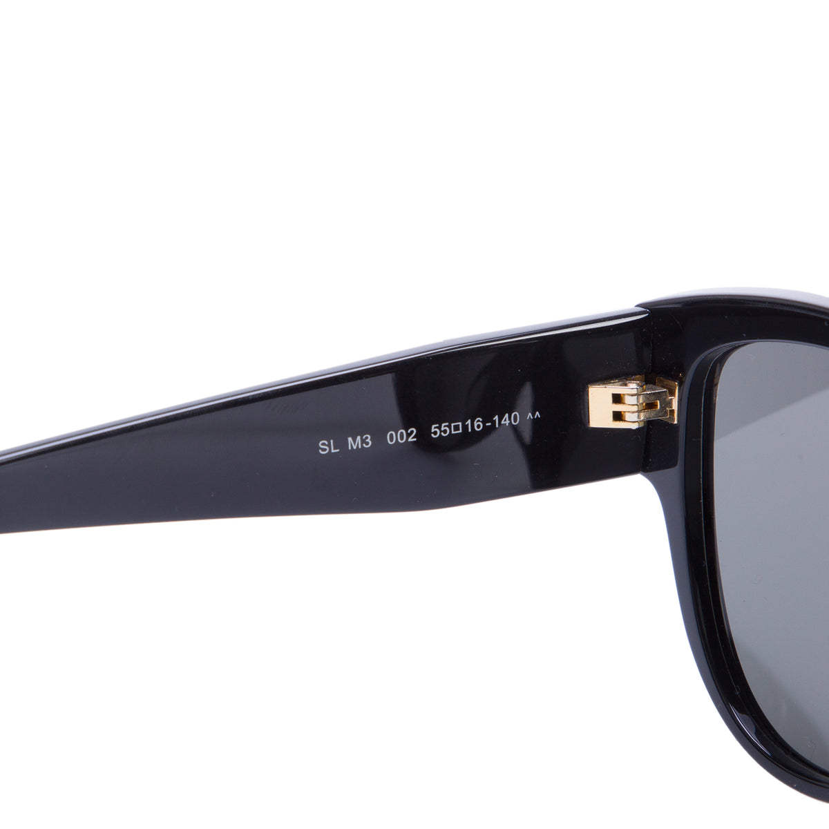 Saint Laurent SL M3 Black Acetate Oval Sunglasses w/ Case