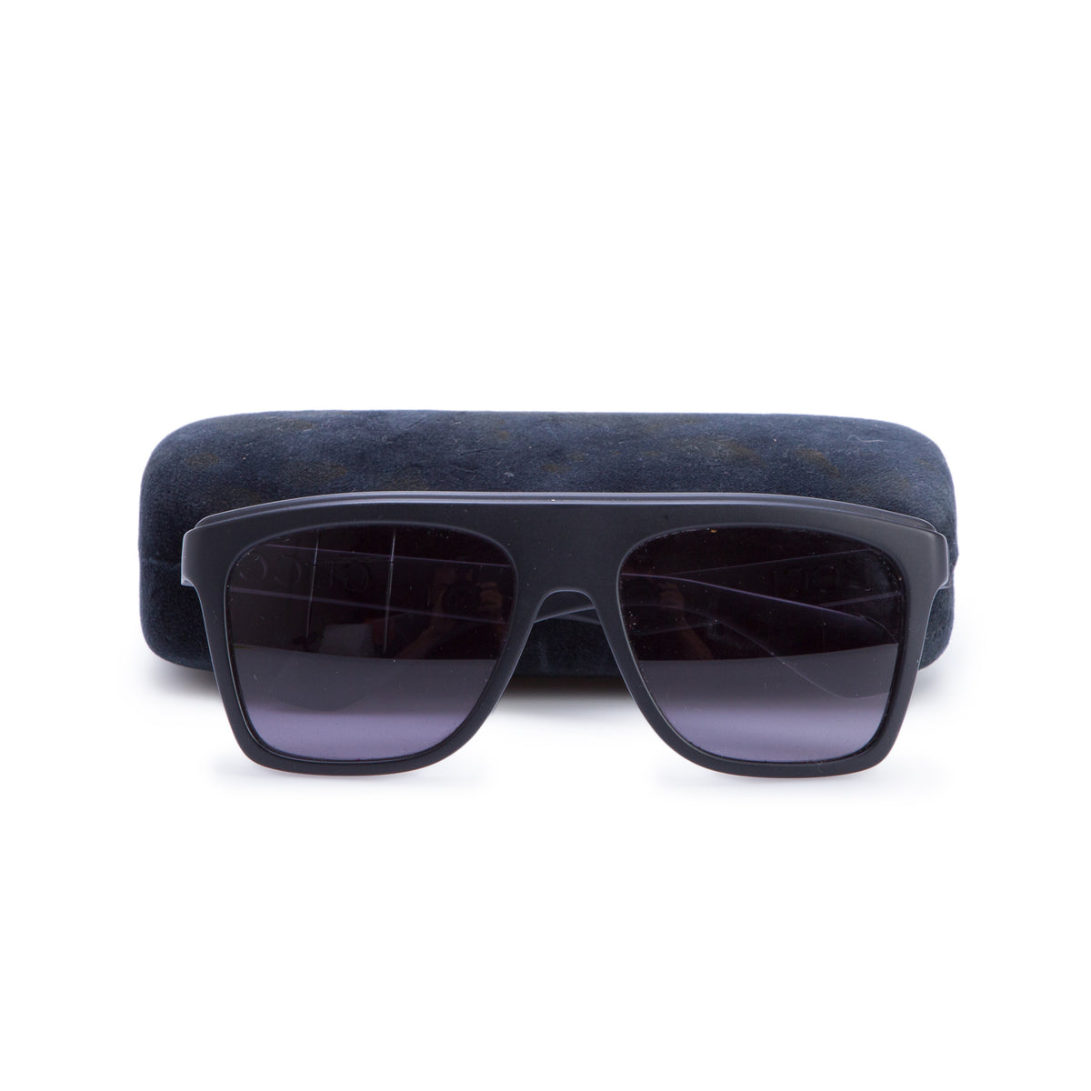 Gucci GG1570S Black Matte Square Sunglasses w/ Case