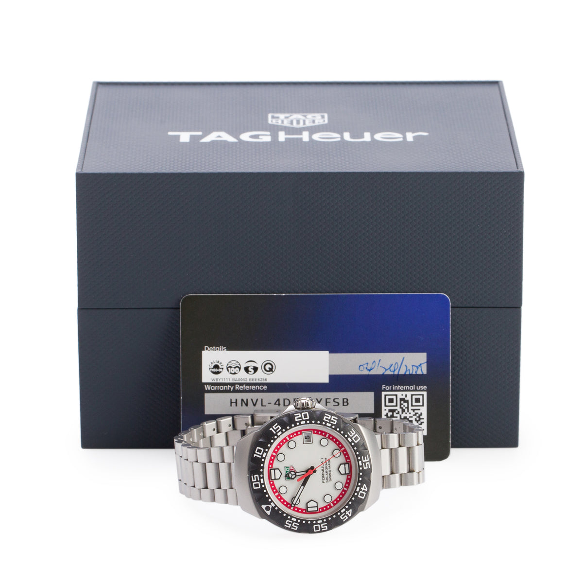 Tag Heuer 2025 Stainless Steel Formula 1 Solargraph 38 MM Quartz Watch White Dial WBY1111 w/ Box & Papers