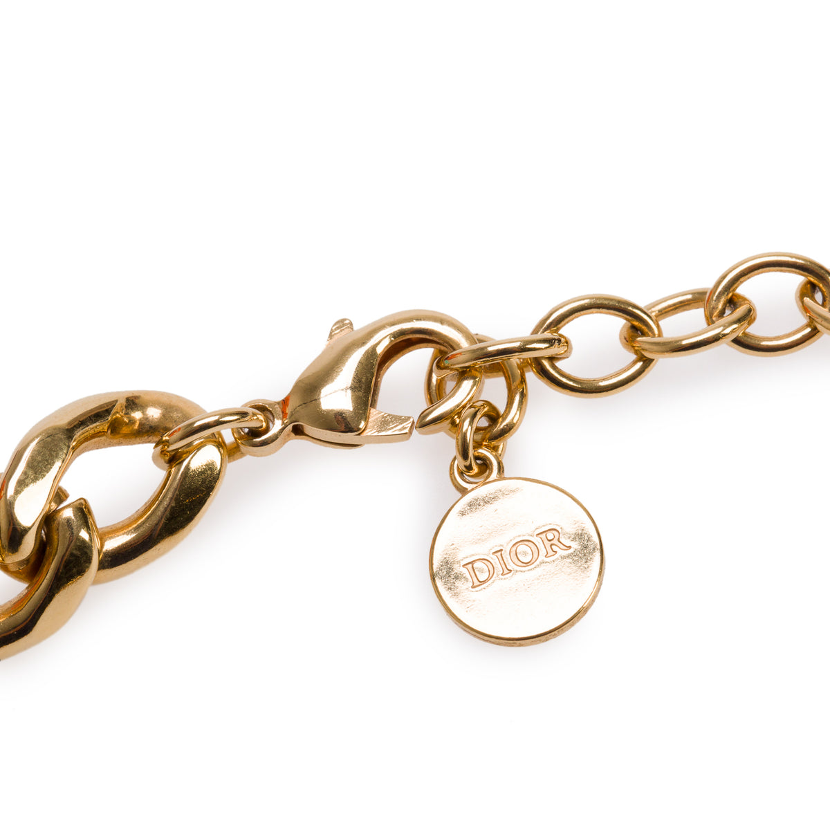 Christian Dior Gold Plated Crystal 30 Montaigne Choker Necklace