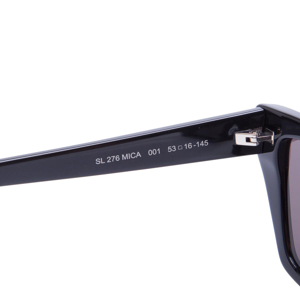 Saint Laurent SL 276 Black Acetate Mica Cat Eye Sunglasses w/ Case