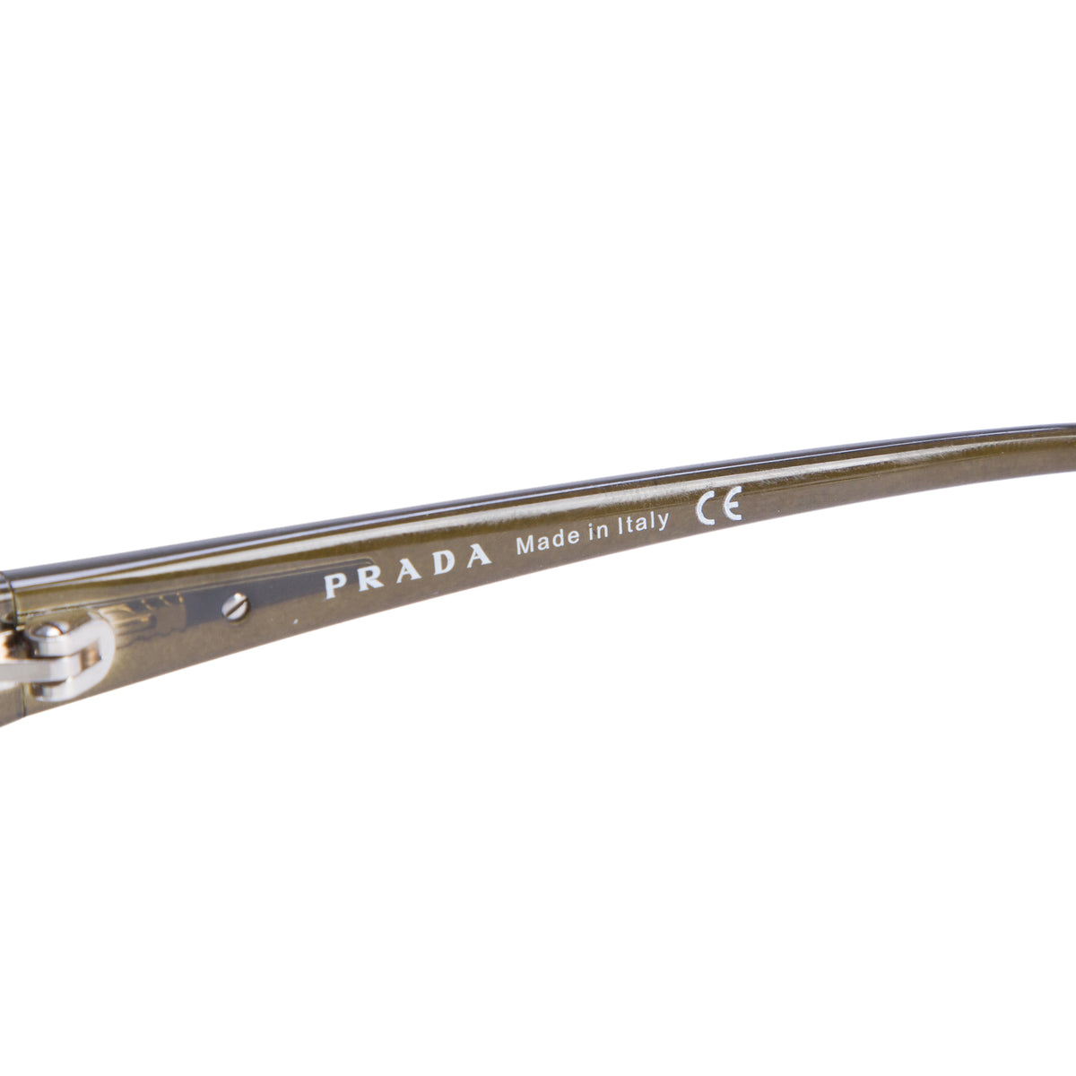 Prada SPR 50H Black Rectangle Sunglasses w/ Box, Case & Authenticity Card