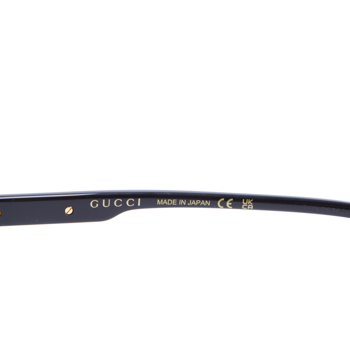 Gucci GG1286S Black Acetate Pilot Sunglasses w/ Case