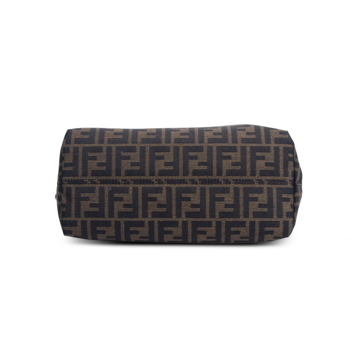 Fendi Brown Vitello Grace Jacquard FF Medium By The Way Boston Bag w/ Box