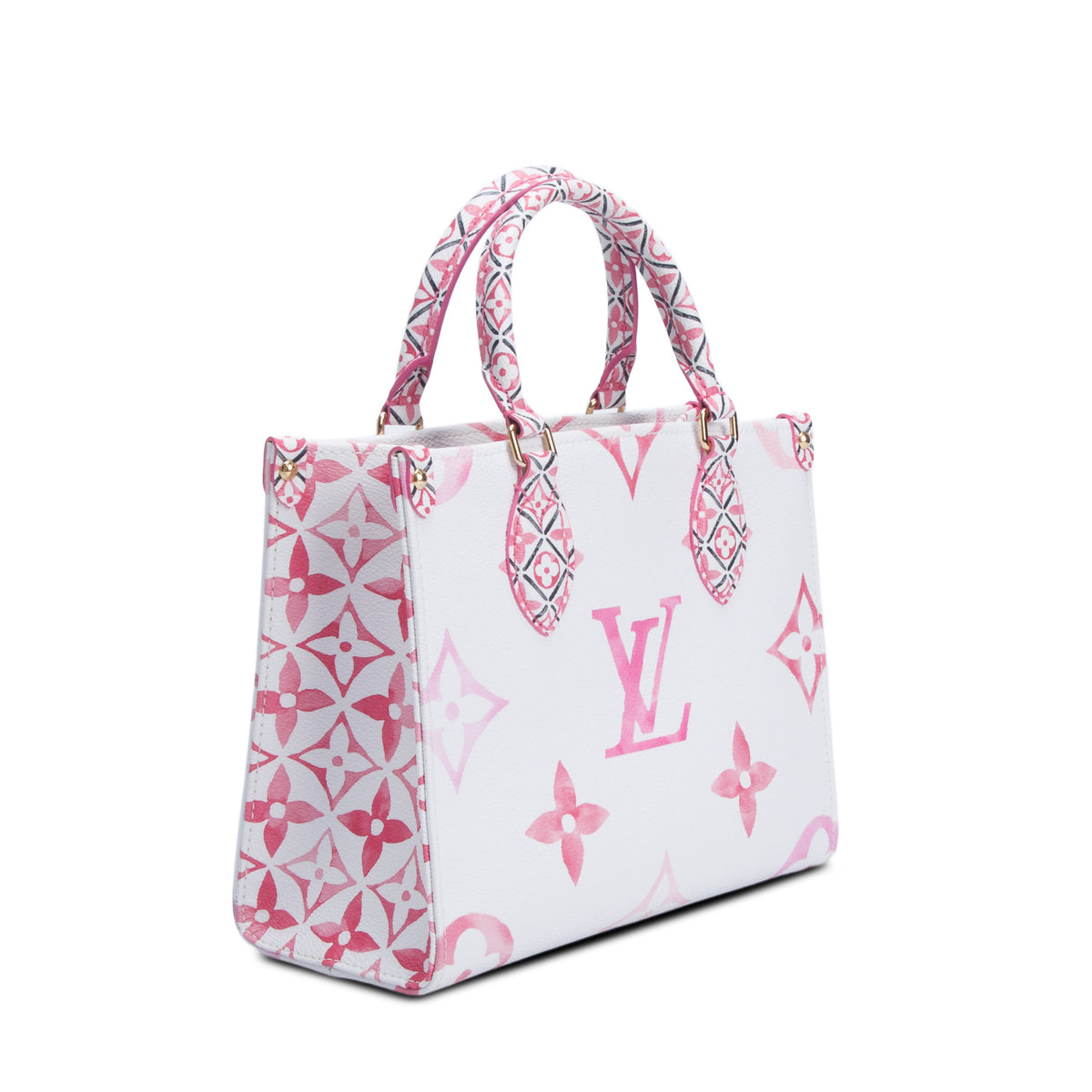 Louis Vuitton White/Pink Monogram Giant By The Pool 2.0 Onthego PM w/ Strap