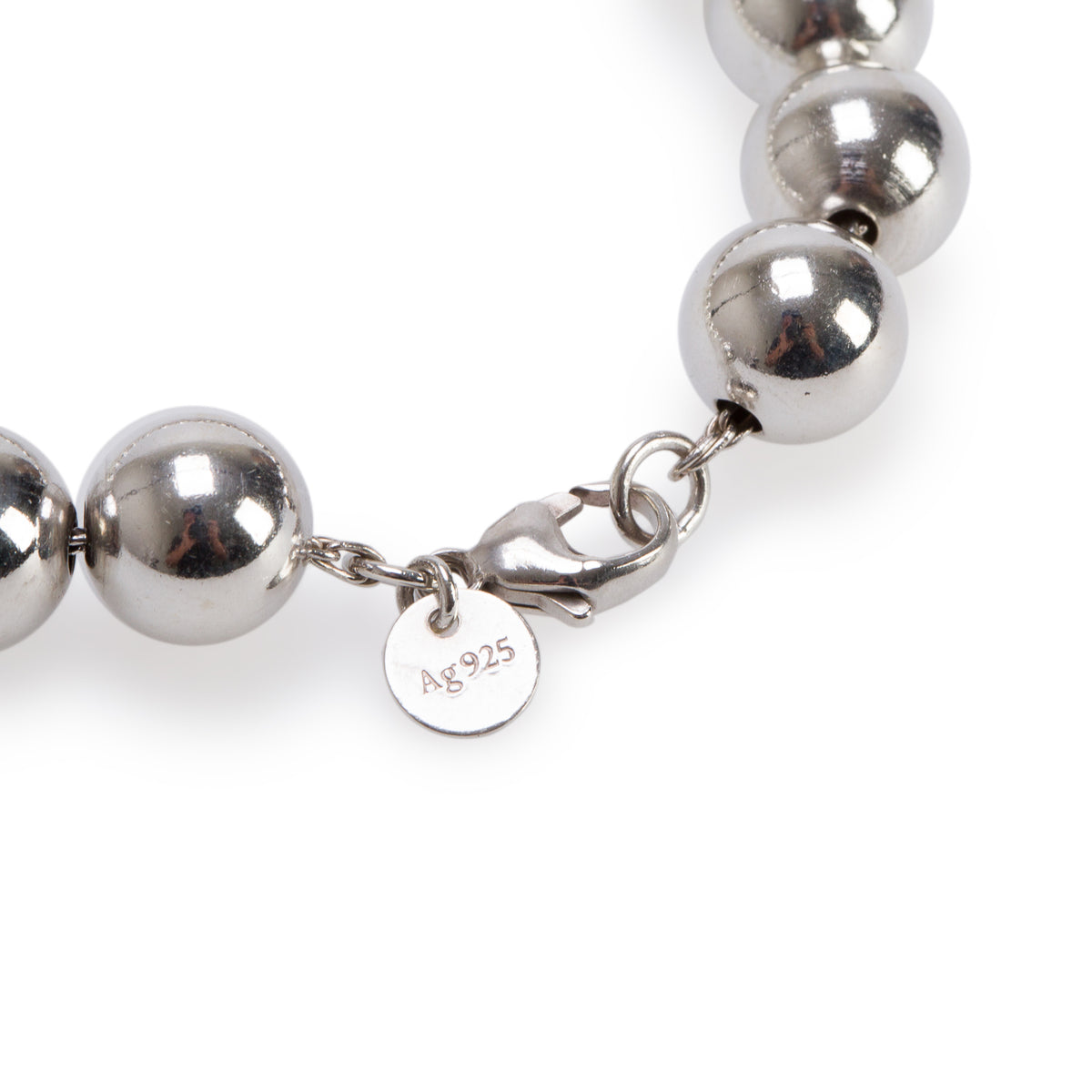 Tiffany & Co. Sterling Silver 10 MM HardWear Ball Bracelet