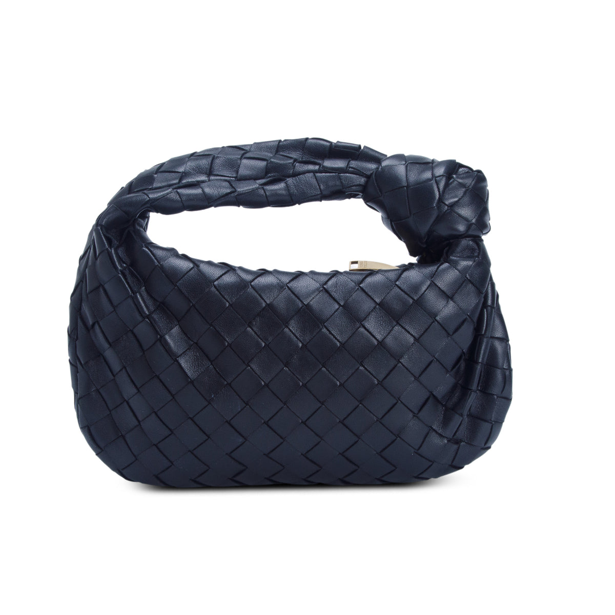 Bottega Veneta Black Lambskin Intrecciato Mini Jodie