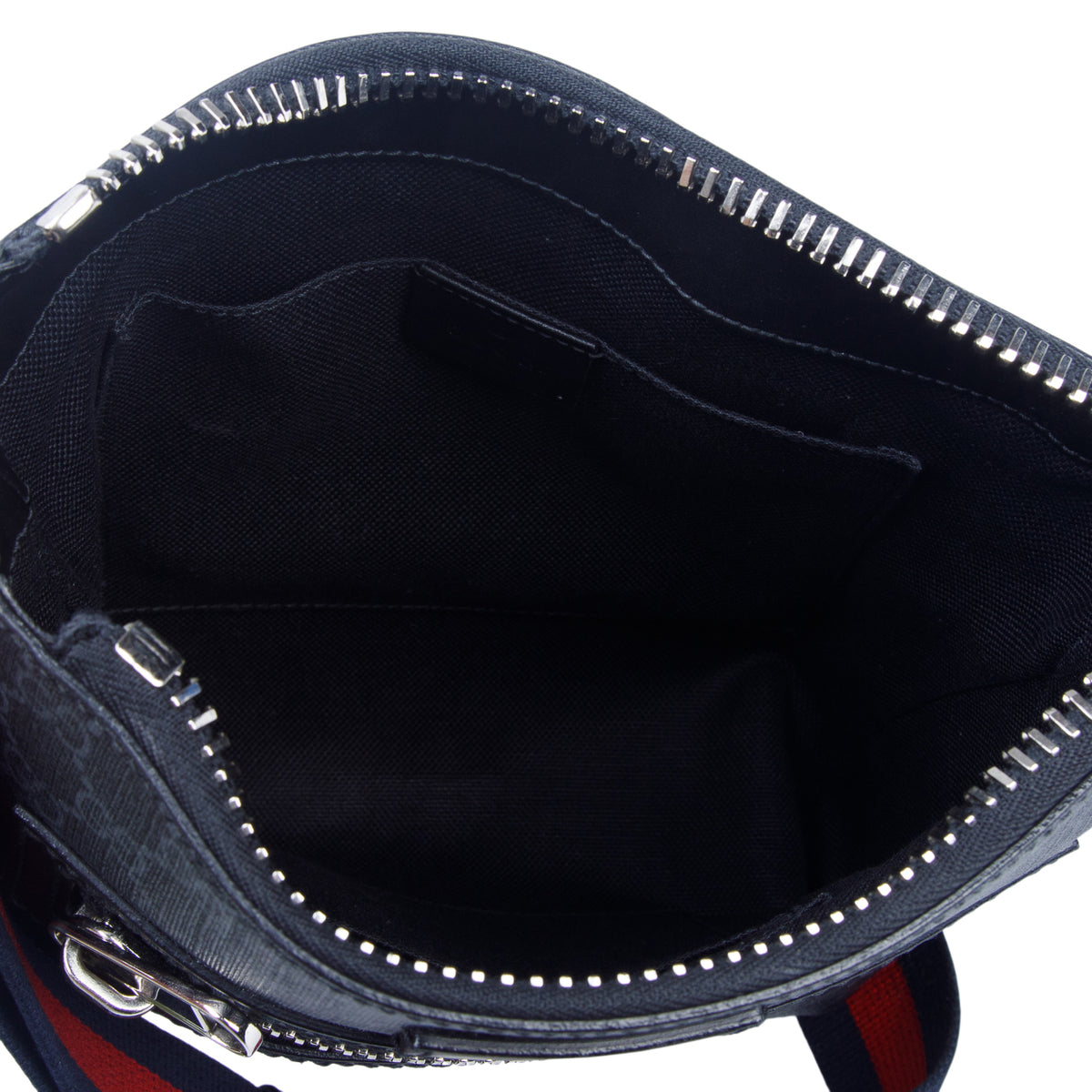 Gucci Black GG Supreme Small Messenger Bag w/ Box