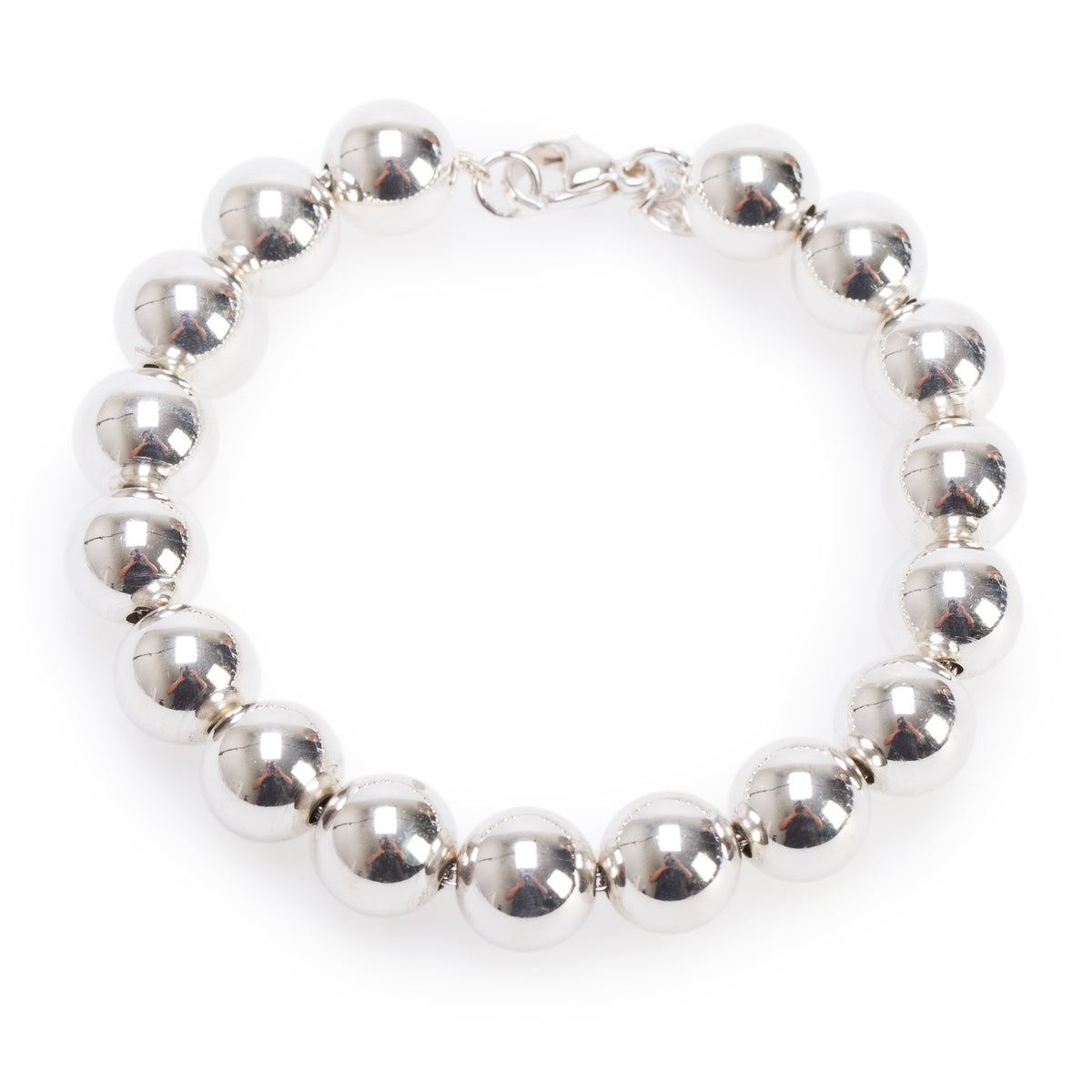 Tiffany & Co. Sterling Silver 10 MM HardWear Ball Bracelet