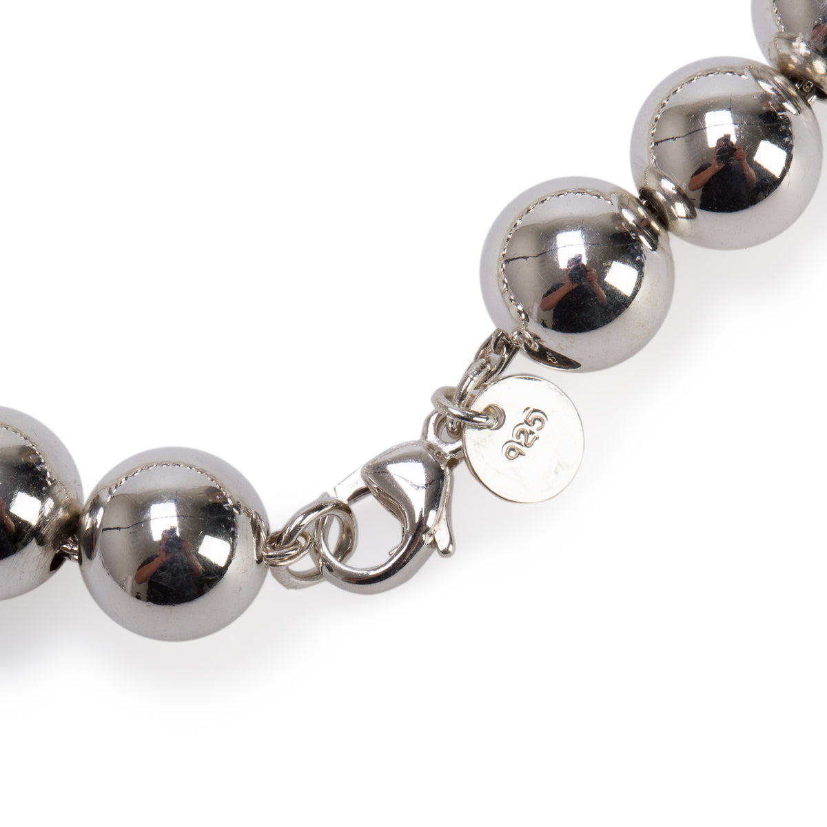 Tiffany & Co. Sterling Silver 10 MM HardWear Ball Bracelet