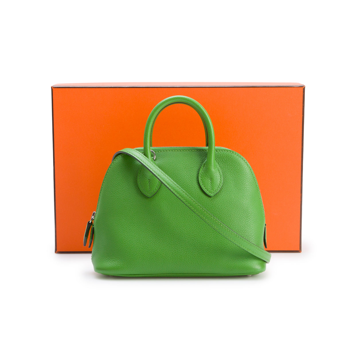 Hermes 2024 Vert Yucca Evercolor Mini 1923 Bolide w/ Box, Strap & Receipt