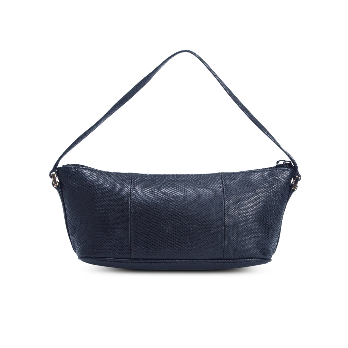 Gucci Black Lizard Embossed Boat Pochette