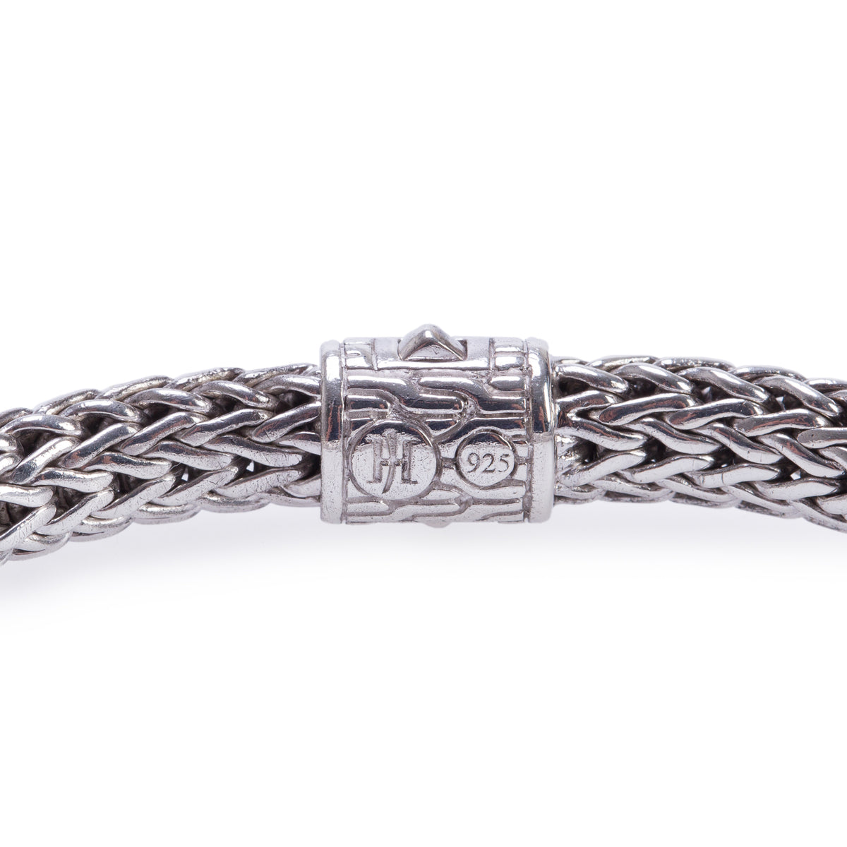 John Hardy Sterling Silver Diamond Classic Icon 6.5 MM Chain Bracelet