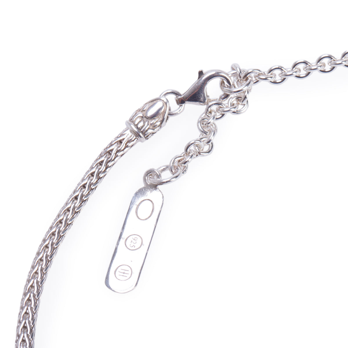 John Hardy Sterling Silver Black Sapphire Kali Lavafire Pendant Necklace