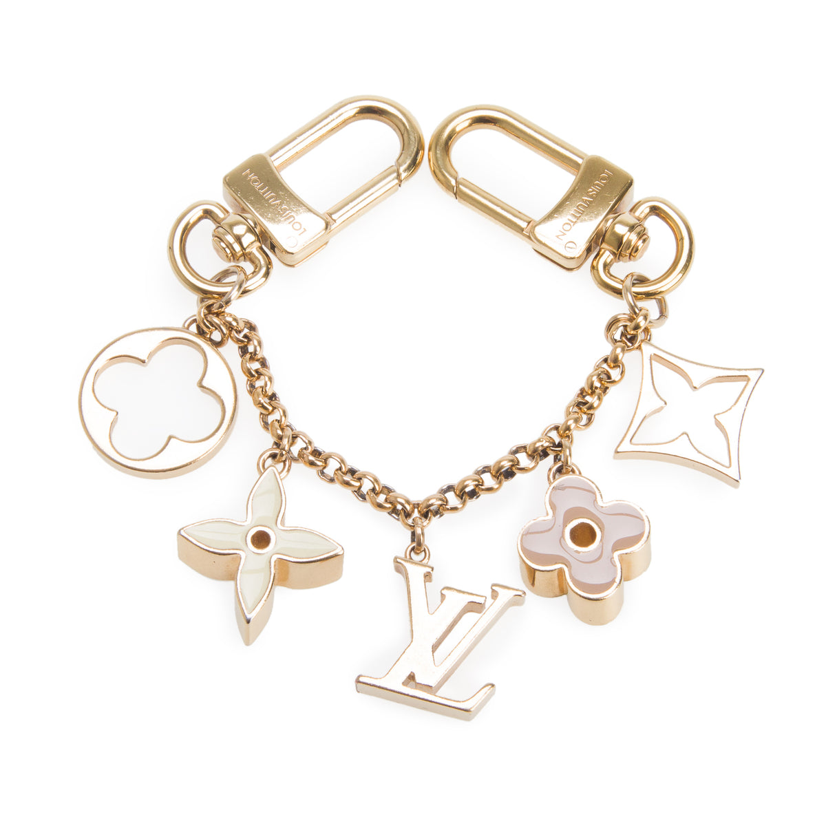 Louis Vuitton 2023 Gold-Tone Fleur de Monogram Bag Charm
